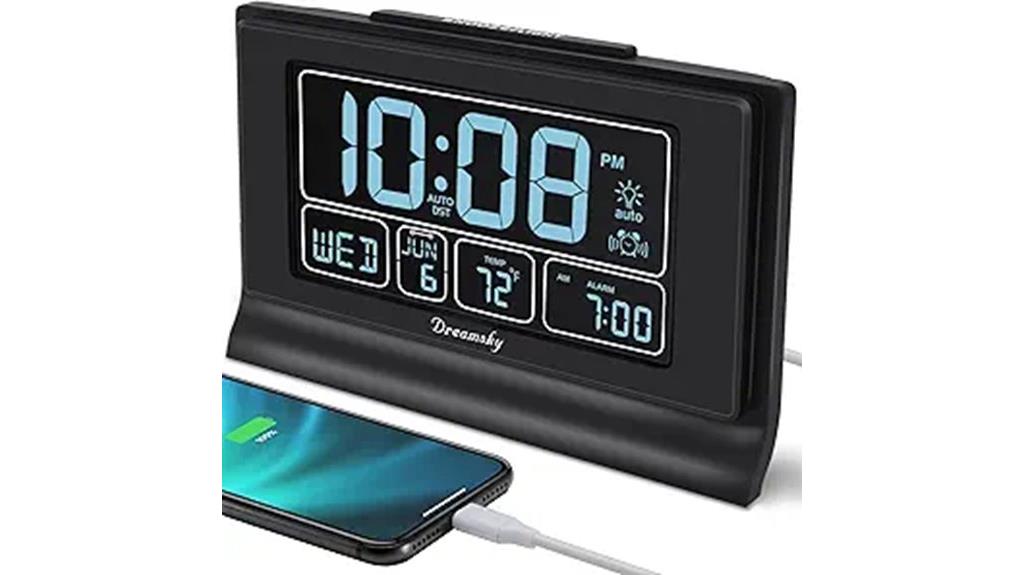 multifunctional digital alarm clock