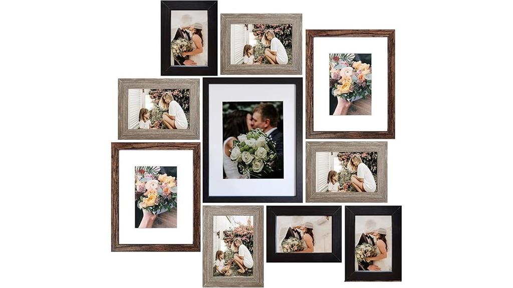 multiple sizes finishes collage