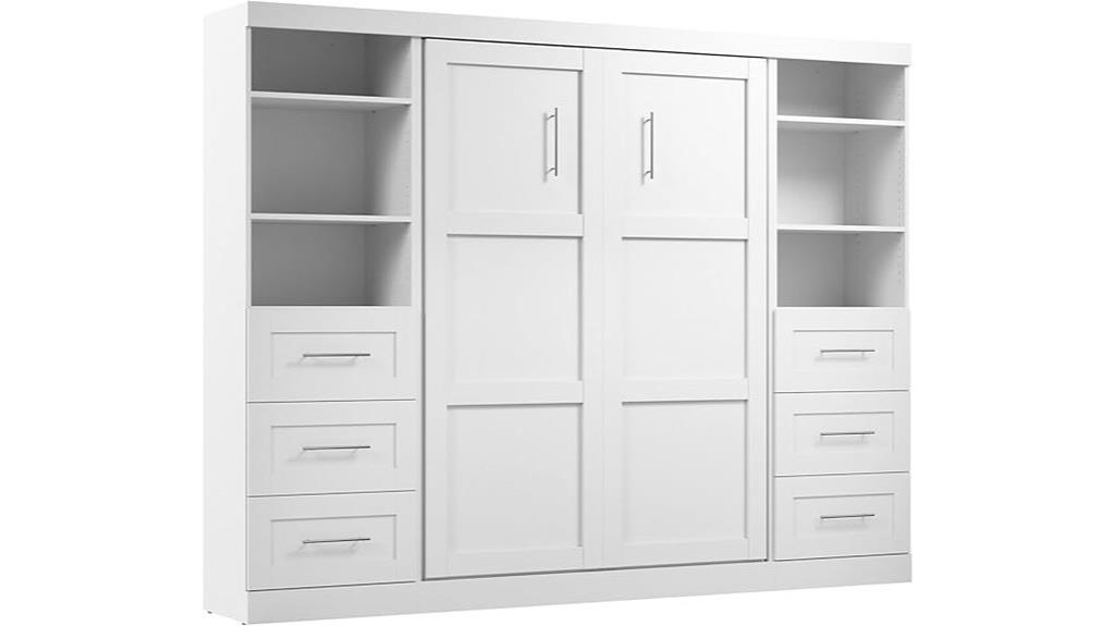murphy bed with shelves