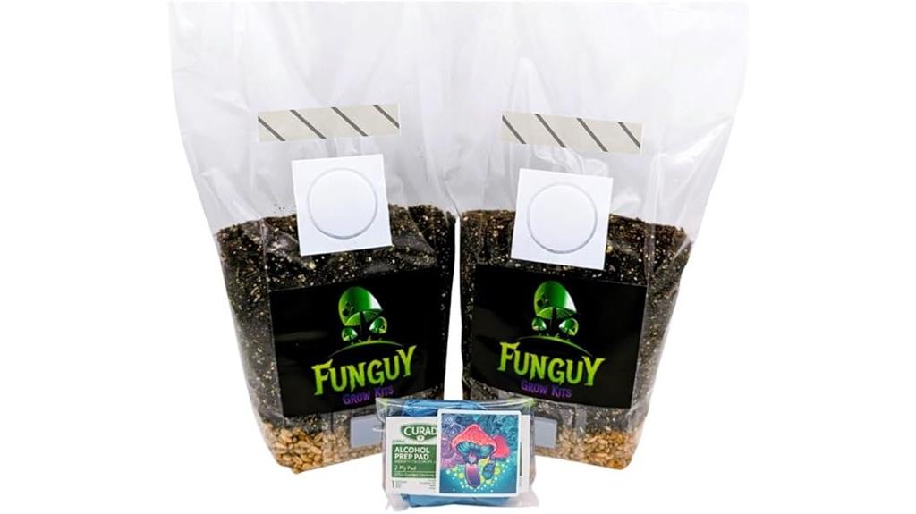 mushroom kit with substrate