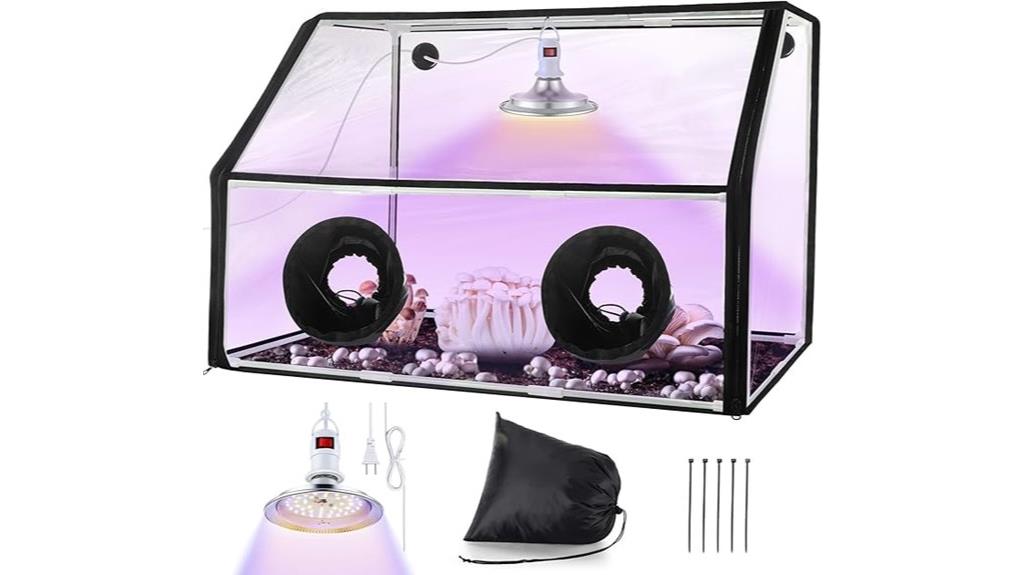mushroom tent with led