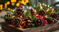 natural holiday centerpiece diy