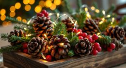 natural holiday centerpiece diy