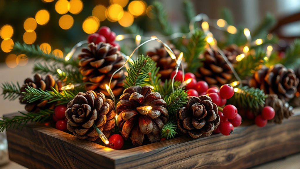 natural holiday centerpiece diy
