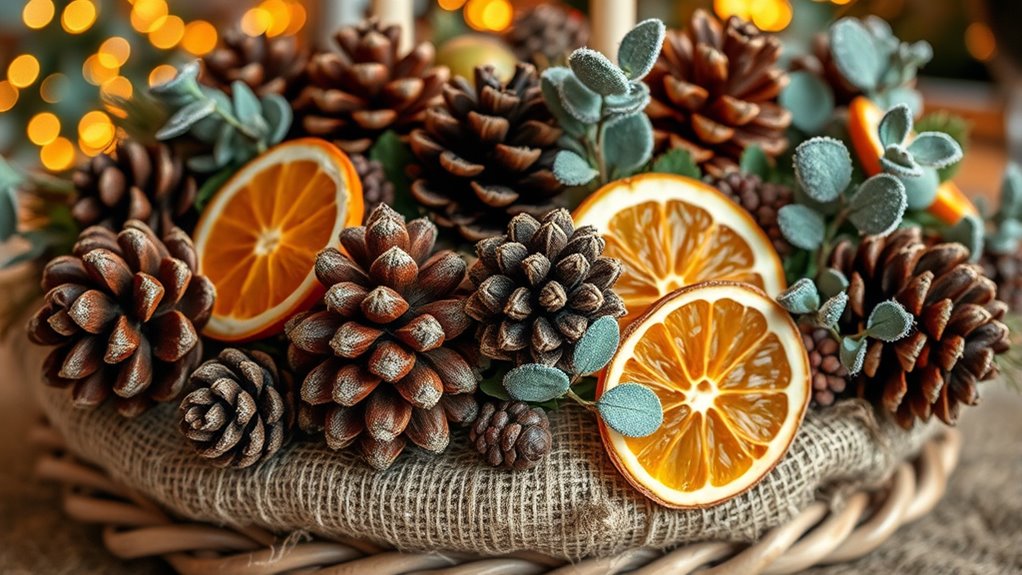 natural textured holiday accents