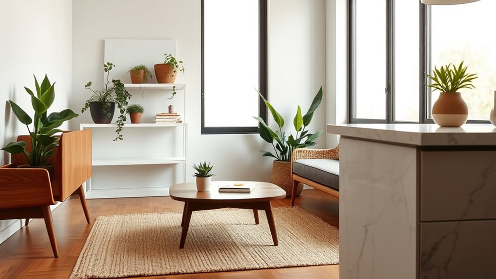 natural textures and greenery