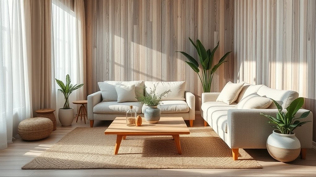 natural textures and neutral colors