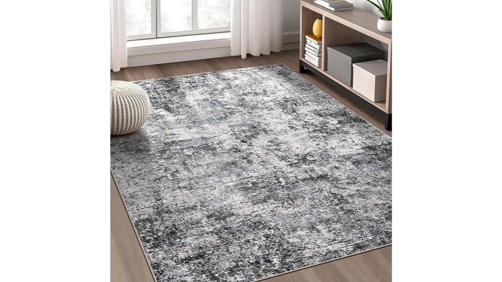 neutral modern abstract rug