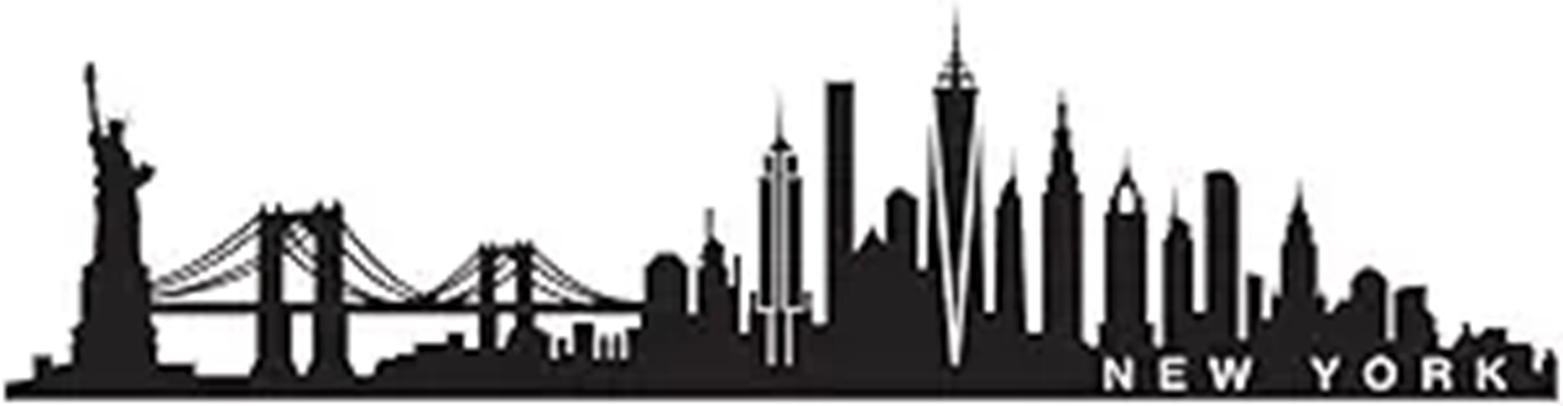 new york skyline wall decal