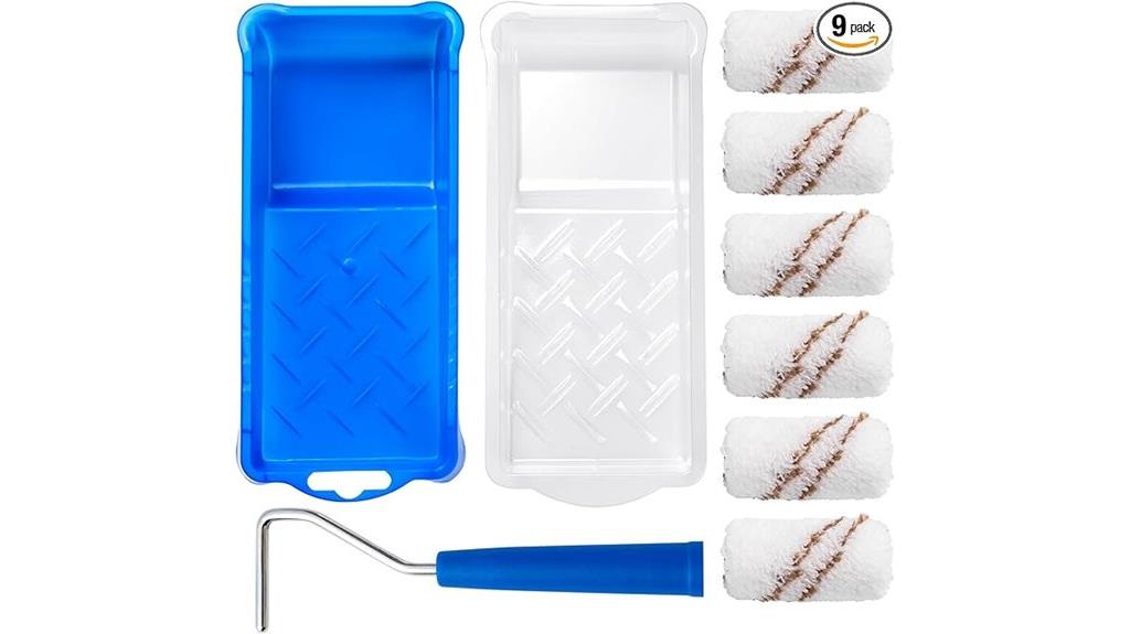 nine piece paint roller set