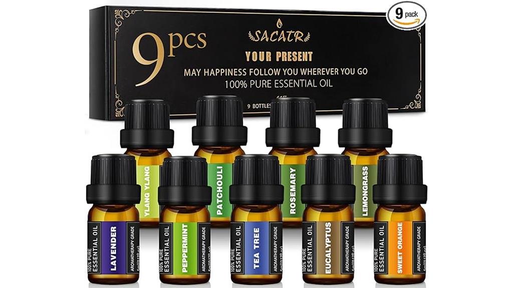 nine small essential oils