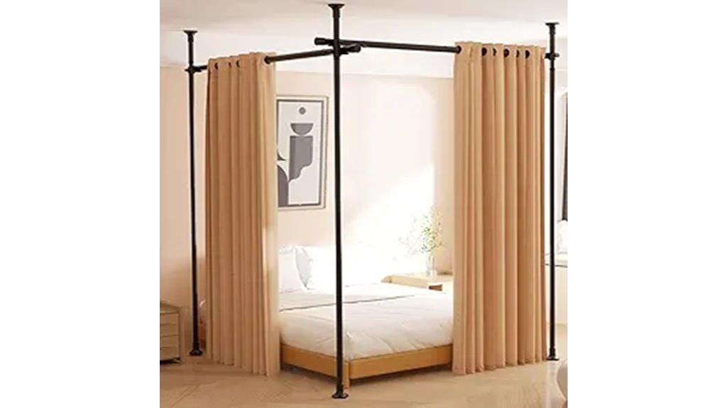 no drill curtain divider