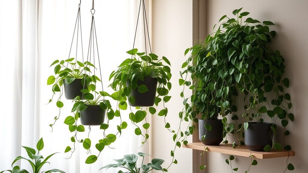 north facing window greenery ideas