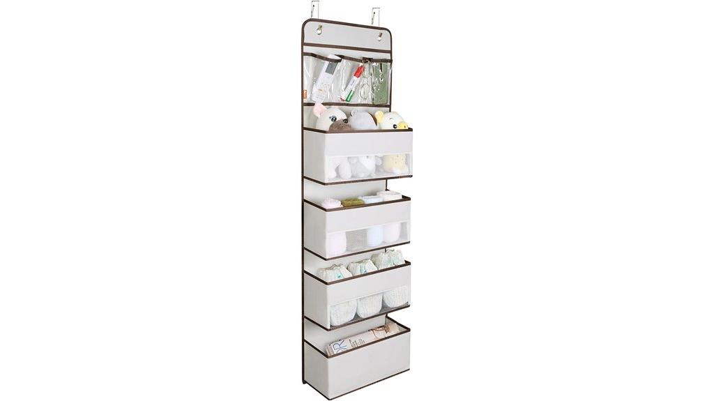 nursery closet door organizer