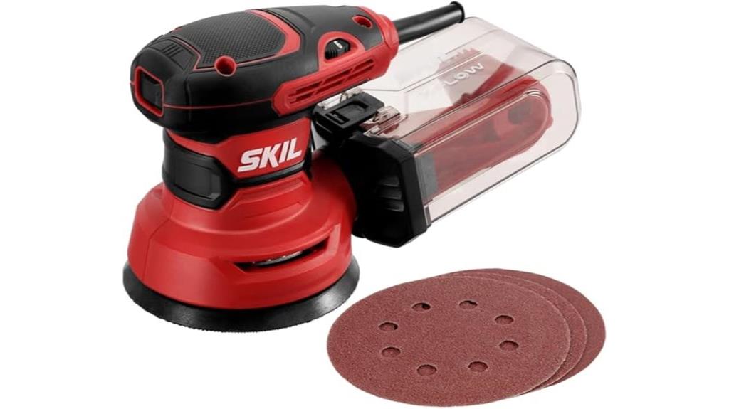 orbital sander with dust
