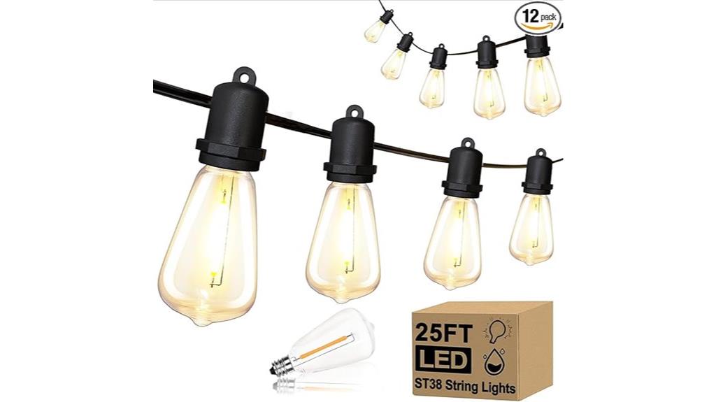 outdoor christmas string lights
