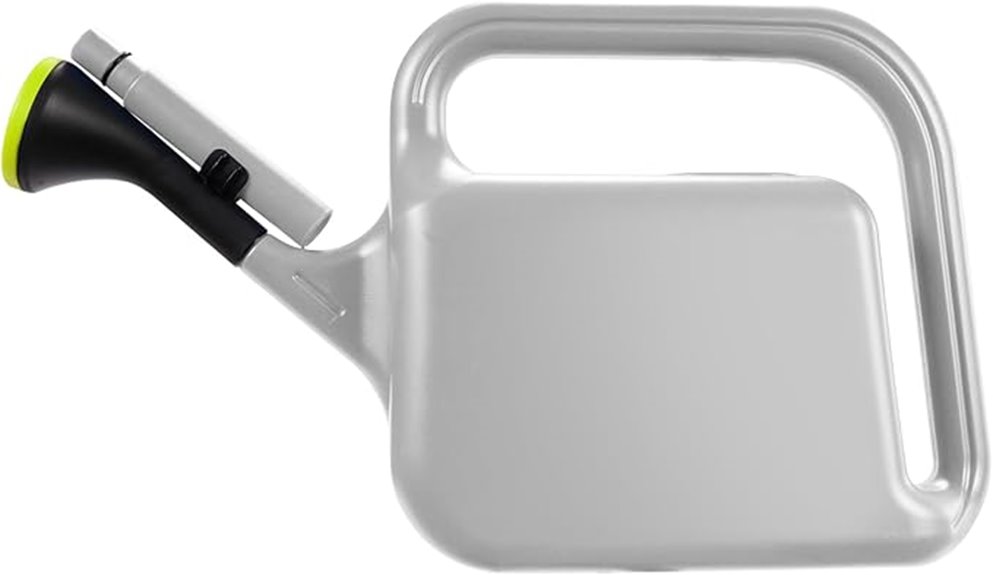 outdoor grey watering can