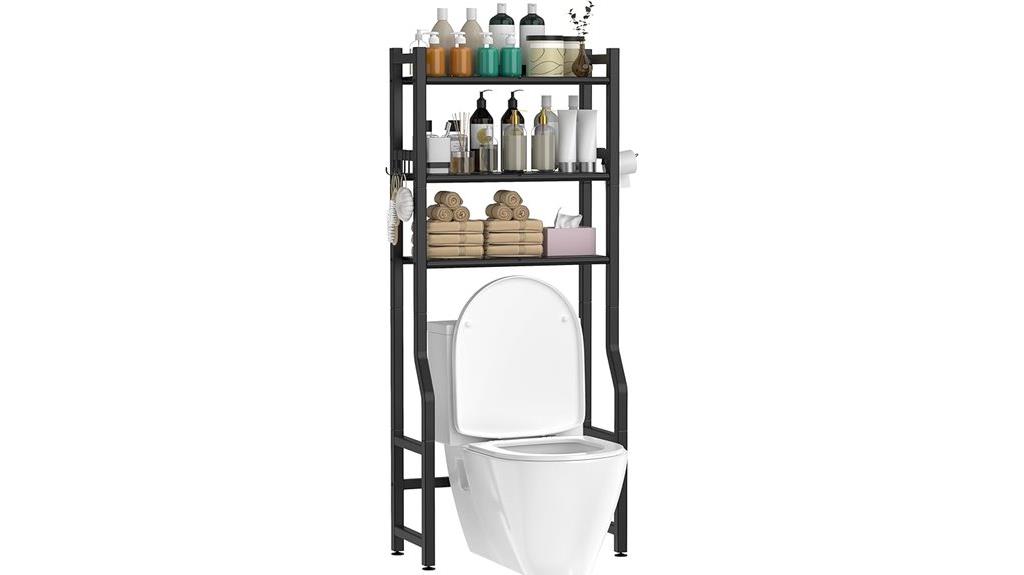 over the toilet storage rack