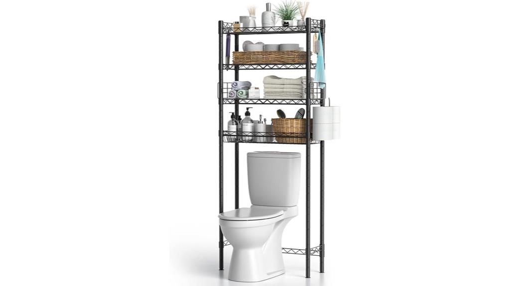 over toilet storage shelf