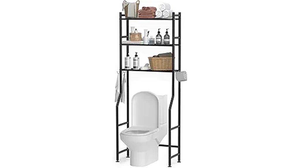 over toilet storage shelves