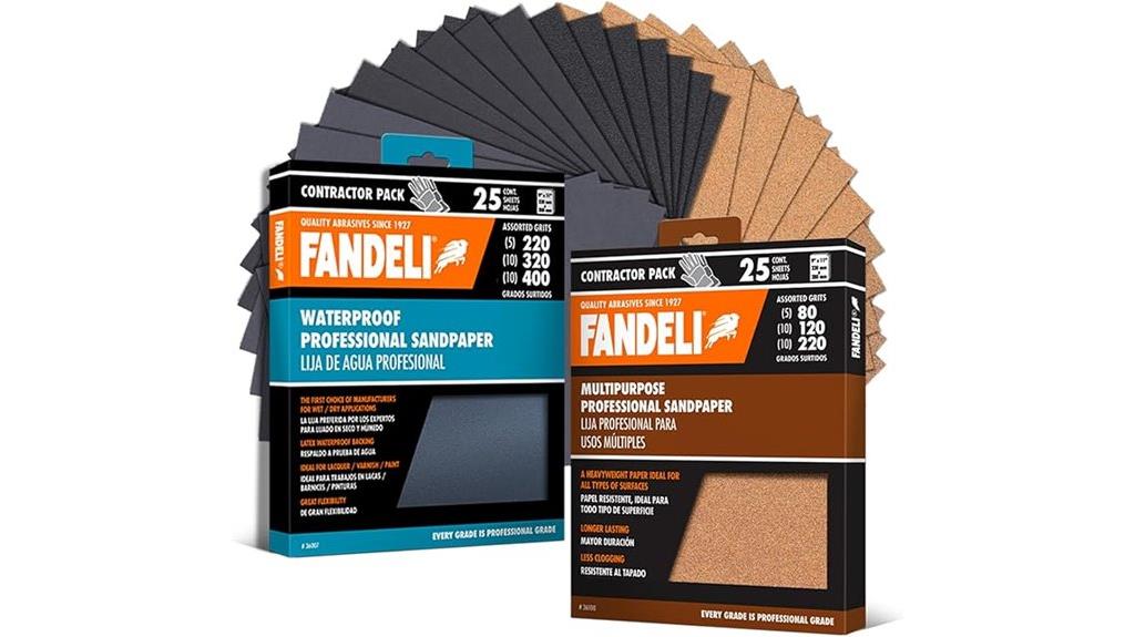 pack of 50 sandpapers