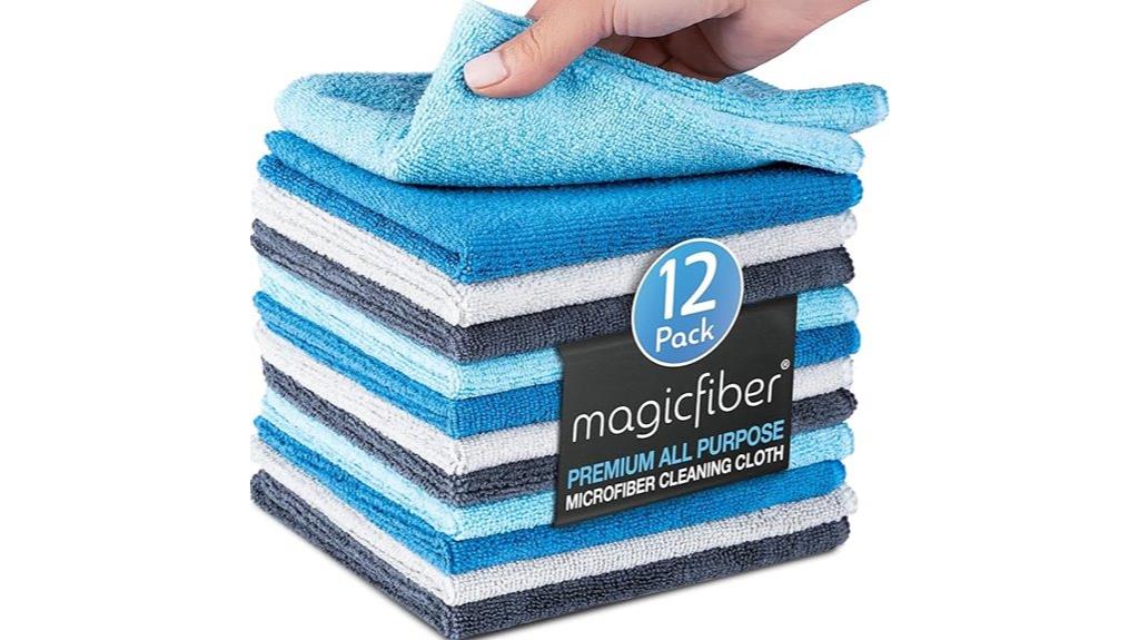 pack of twelve microfiber cloths