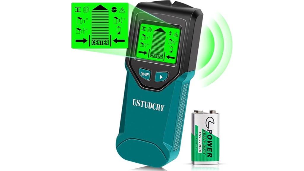 peacock blue lcd stud finder