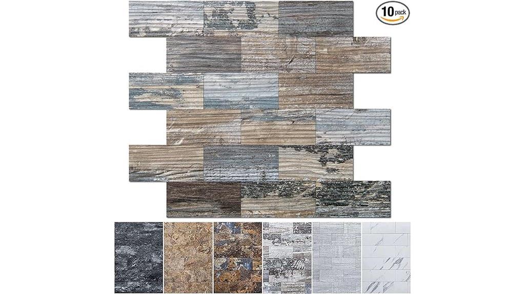 peel and stick pvc backsplash