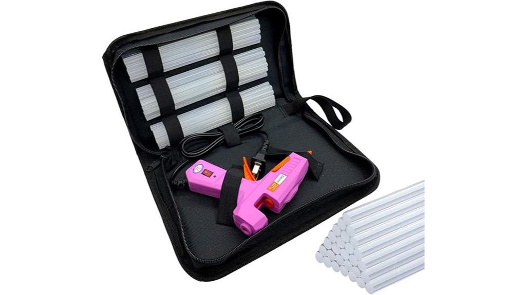 pink hot glue gun