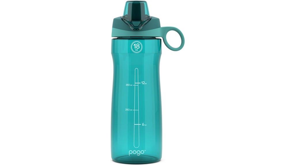 plastic water bottle with lid