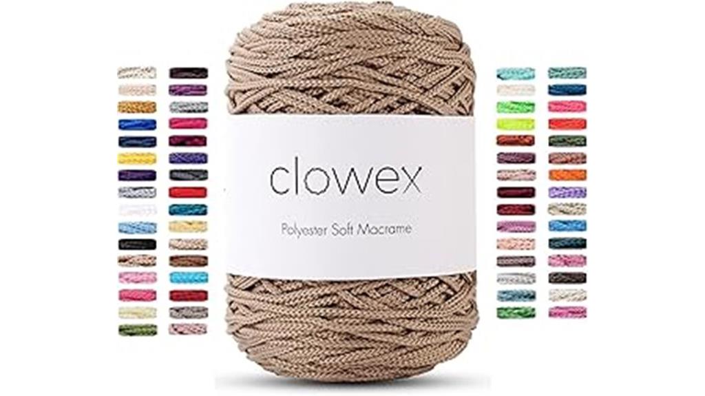 polyester macrame craft cord