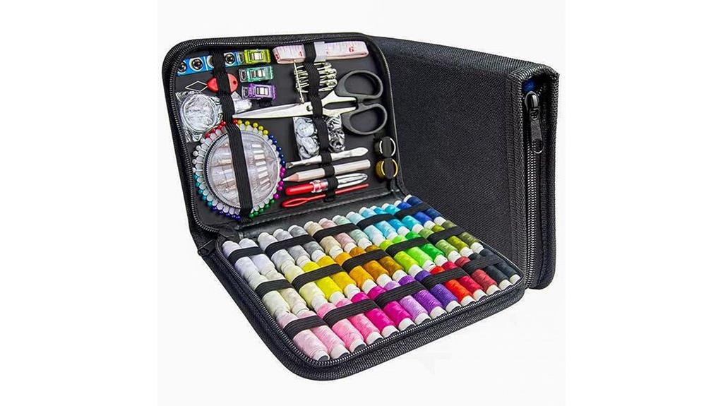 portable black sewing kit