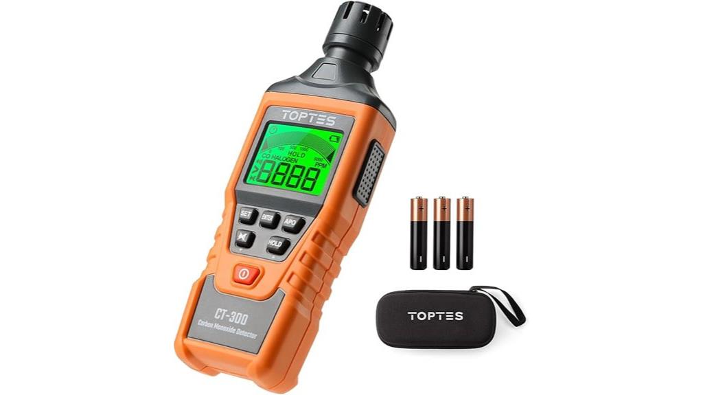 portable co detector with alarm