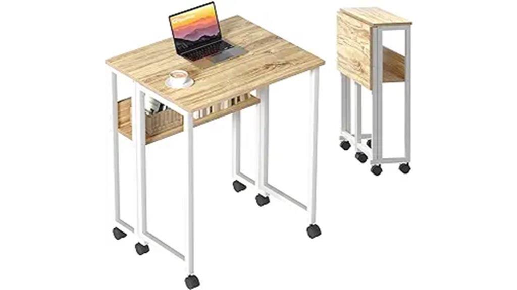 portable green forest desk