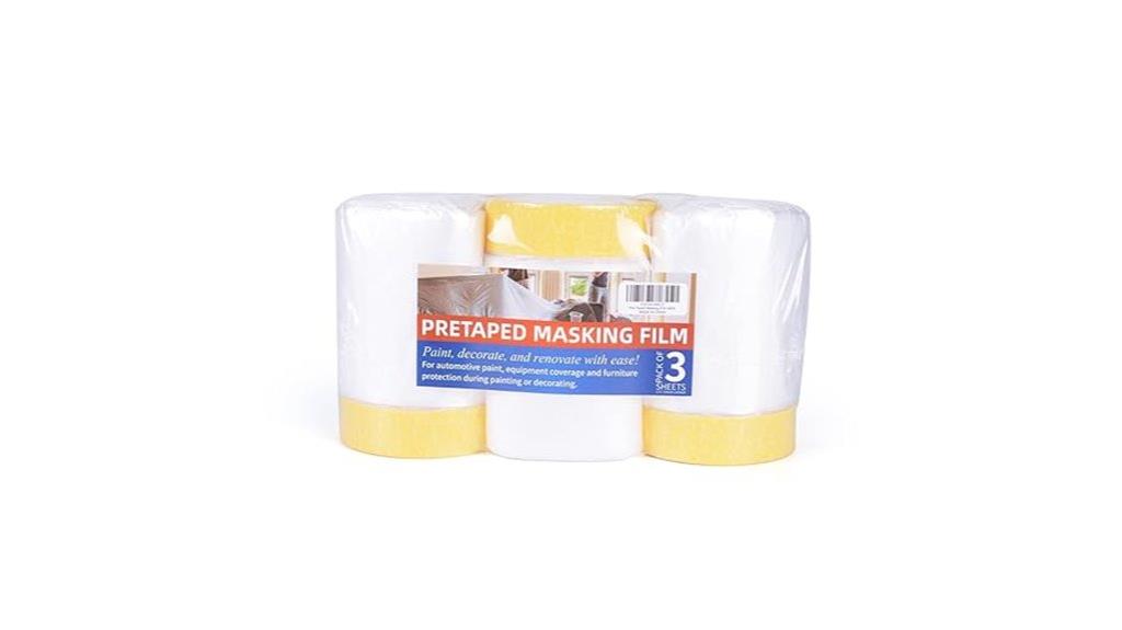 pre taped masking film