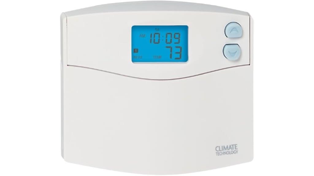 programmable thermostat with night light