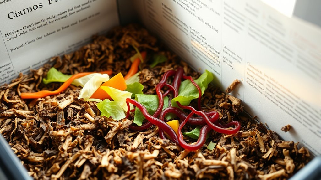 proper worm bedding and feeding