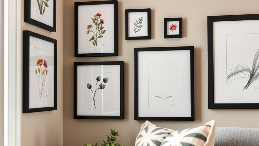 proportional small wall art