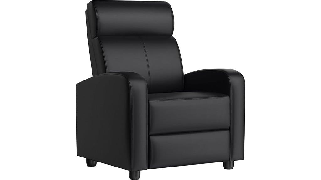 pu leather recliner