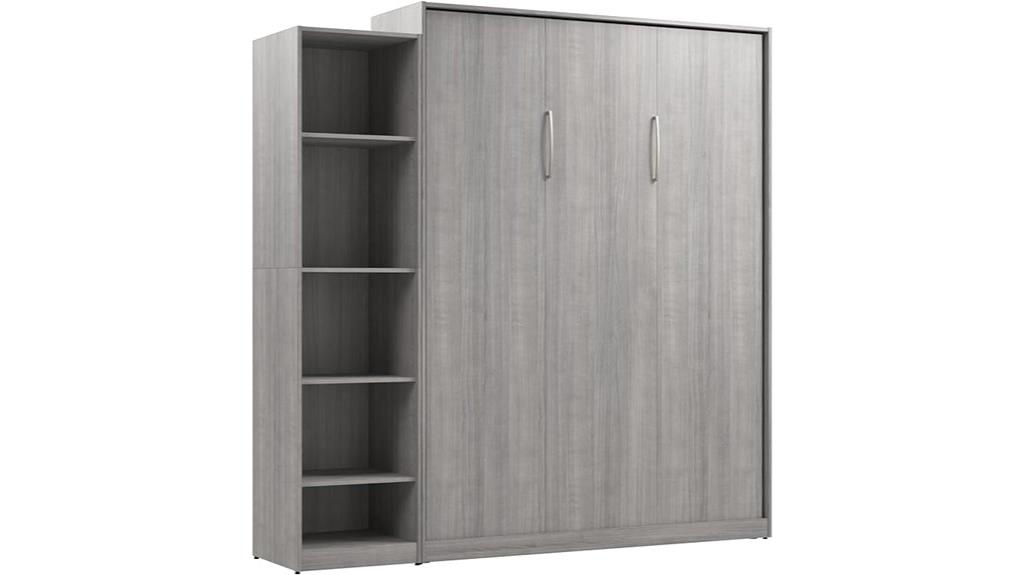 queen murphy bed with closet