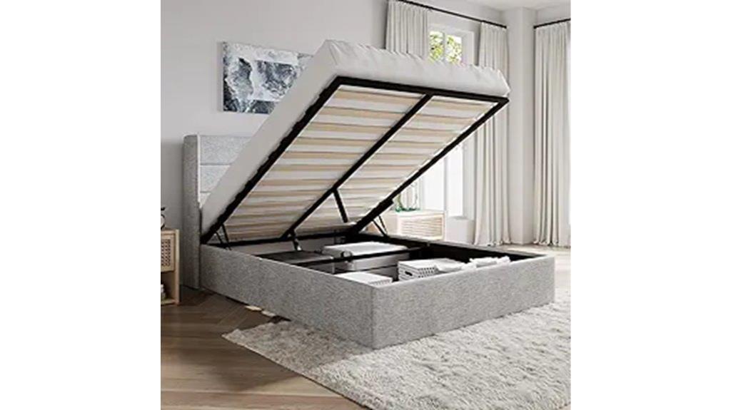 queen size lift bed