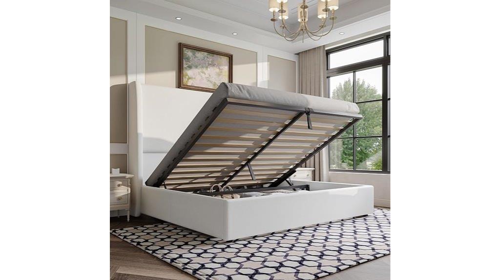 queen size storage bed