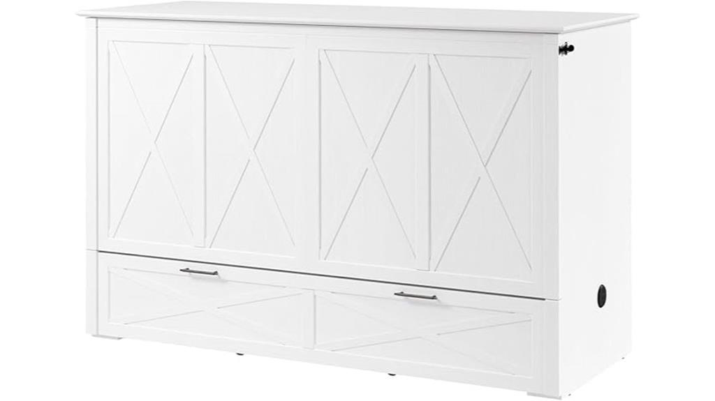 queen sized cabinet bed