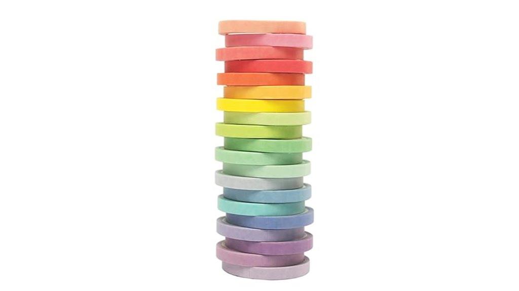 rainbow washi tape collection