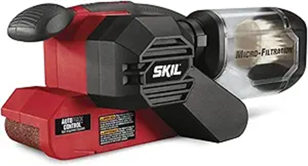 red 120v belt sander