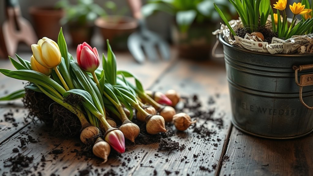 replant bulbs after bloom