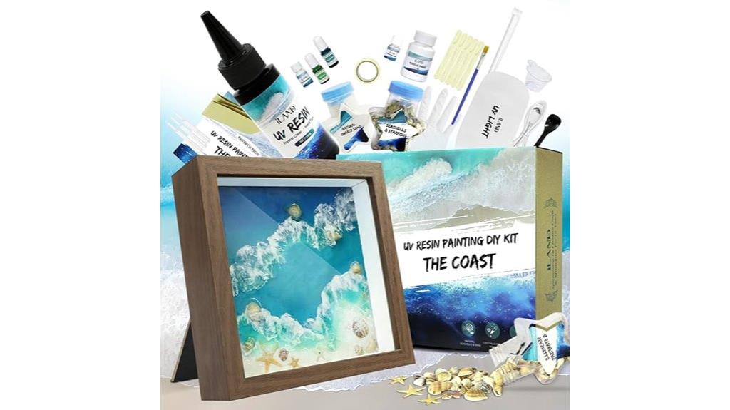 resin art beach kit