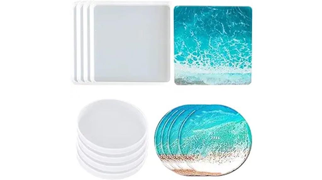 resin coaster mold set