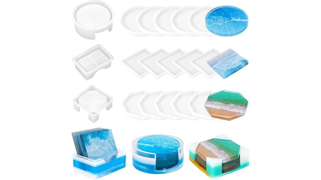 resin coaster mold set