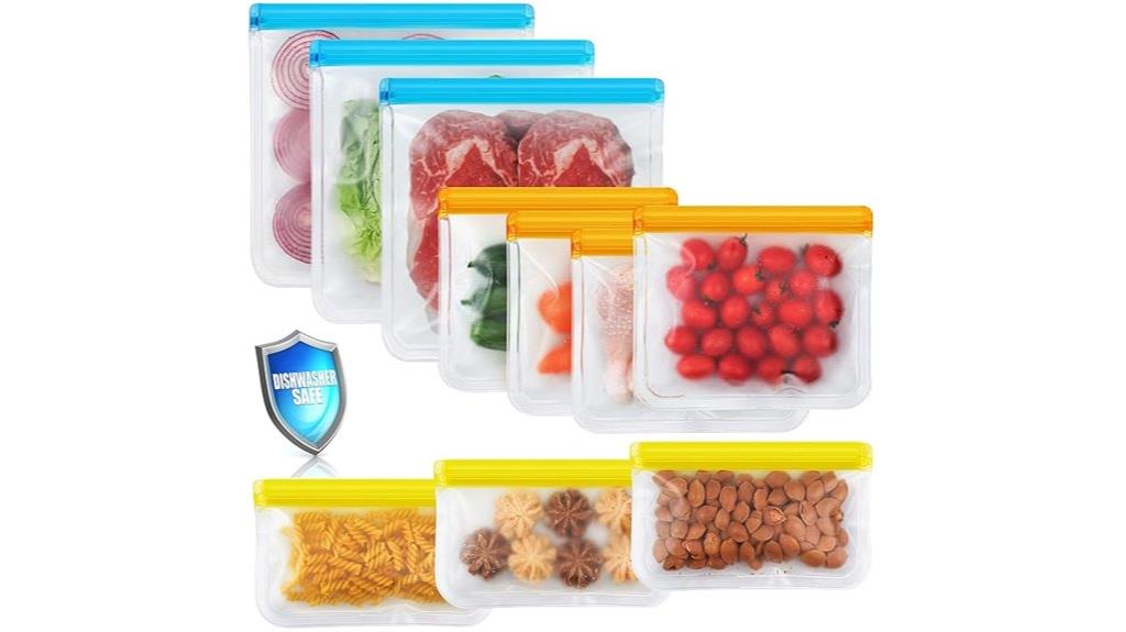 reusable dishwasher safe food bags